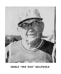 A black and white photo of merle heatwole